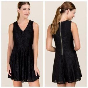 NWT Francesca's Lace Dress M Red Sleeveless V Neck Fit & Flare Valentine’s Day
